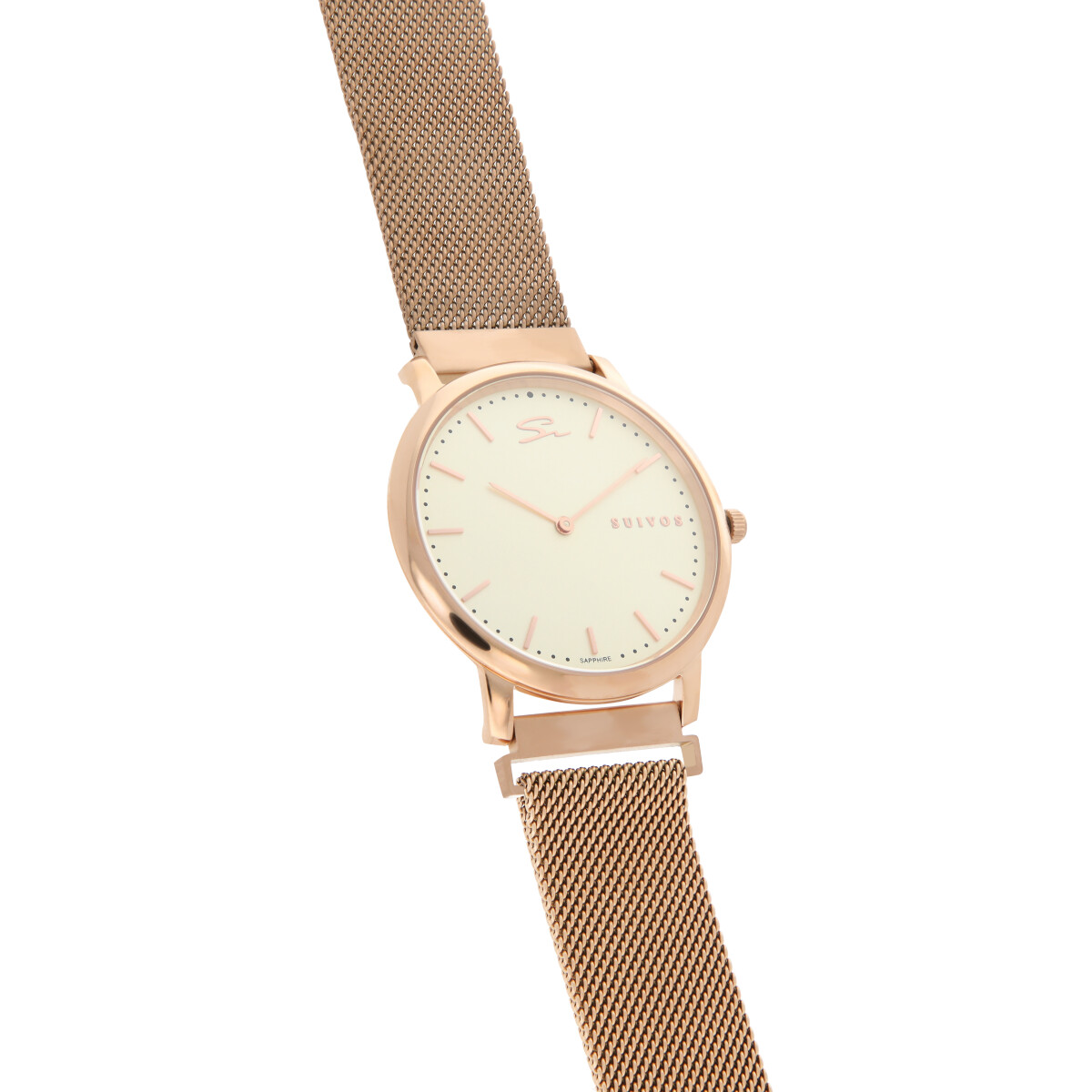 Reloj Suizo, Suivos MONTE ROSA, zafiro, 10 años de batería, acero hipoalergénico	