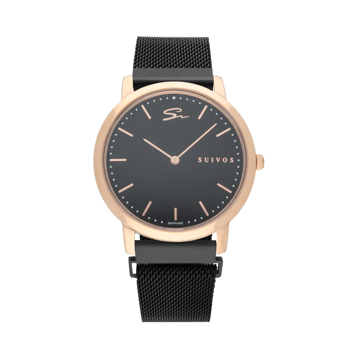 Reloj Suizo, Suivos SAINT MORITZ, zafiro, 10 años de batería, acero hipoalergénico