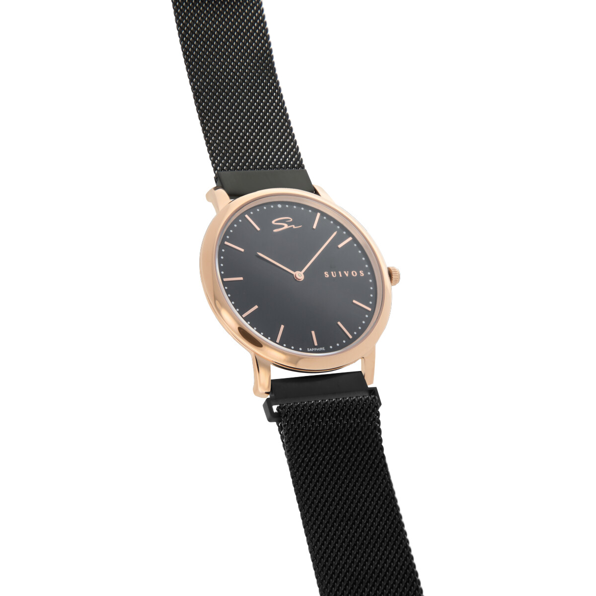 Reloj Suizo, Suivos SAINT MORITZ, zafiro, 10 años de batería, acero hipoalergénico