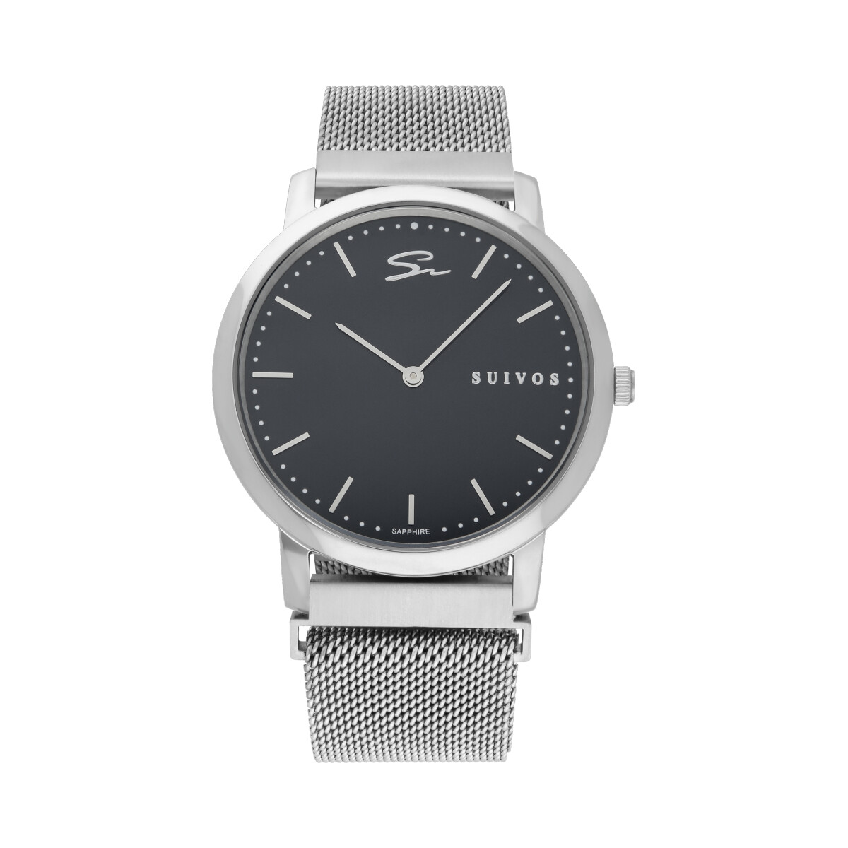 Reloj Suizo, Suivos ODIER, zafiro, 10 años de batería, acero hipoalergénico