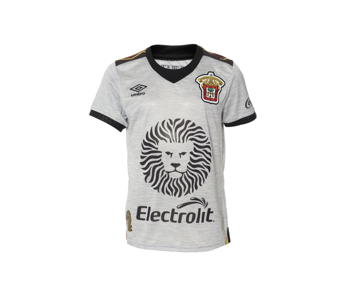 Jersey Umbro UDG de Leones Negros Edicion Especial 45 Aniversario Para Niños Gris 