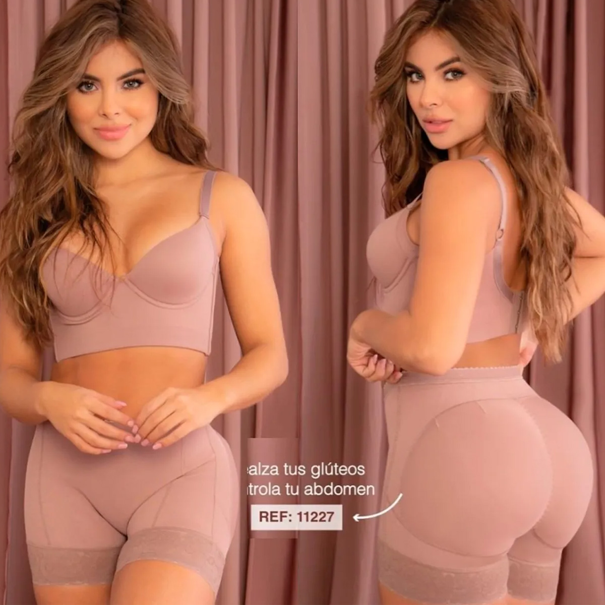 Panty Short Efecto Realce Extra Post Parto Faja Colombiana