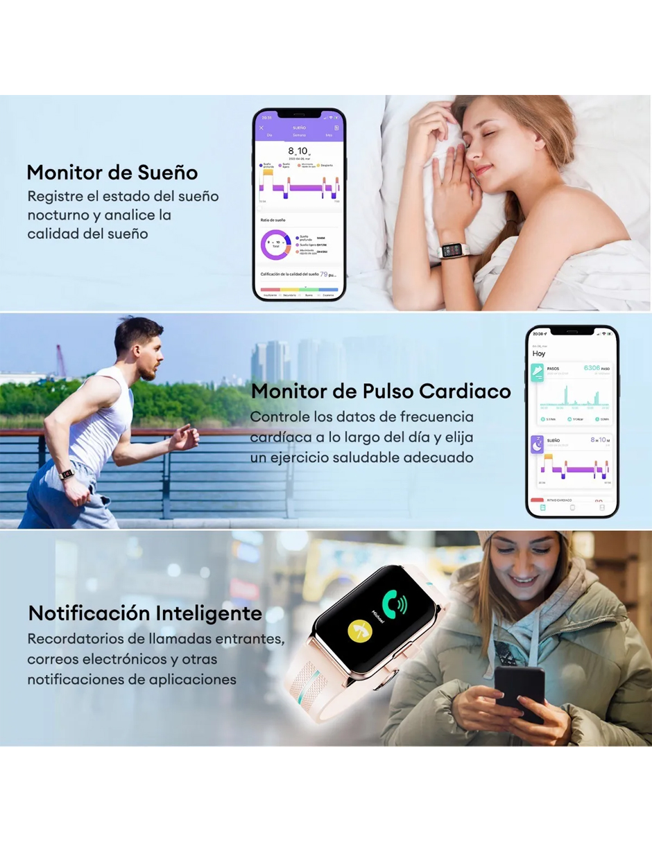 Reloj Inteligente Smart Watch Petukita Box H76 Bluetooth Fitness Dorado