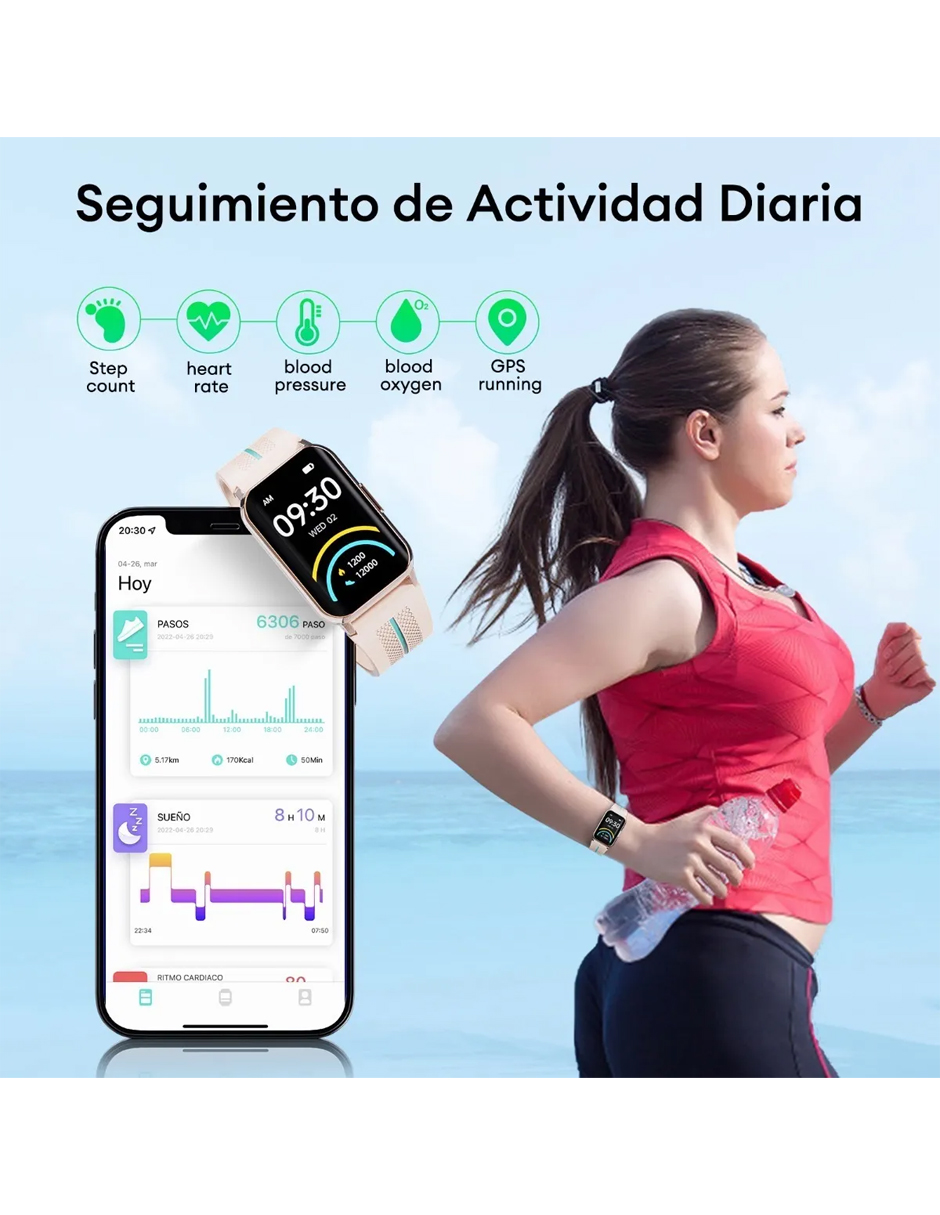 Reloj Inteligente Smart Watch Petukita Box H76 Bluetooth Fitness Dorado