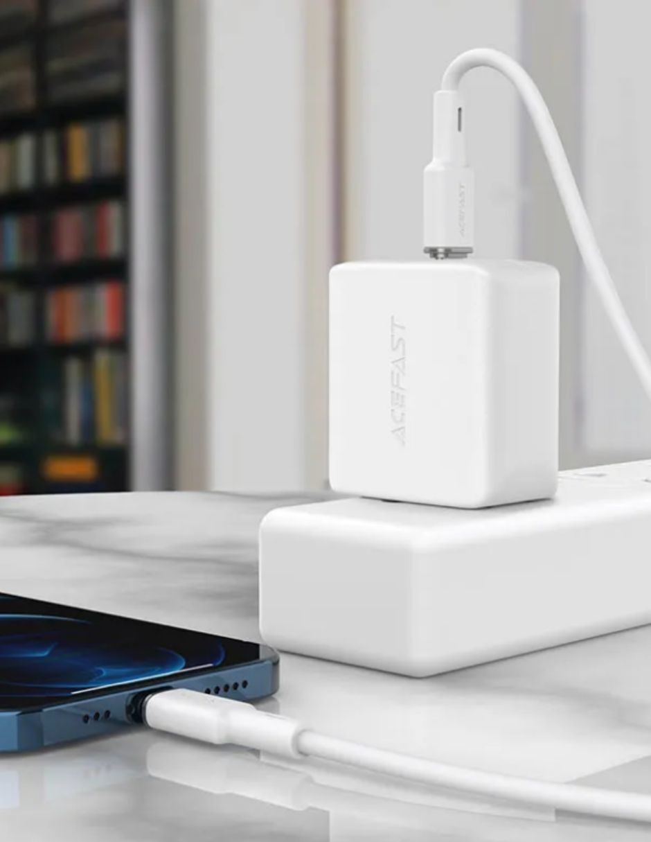 Cable con certificación MFI USB-C a Lightning Carga Rápida 1.2m Blanco