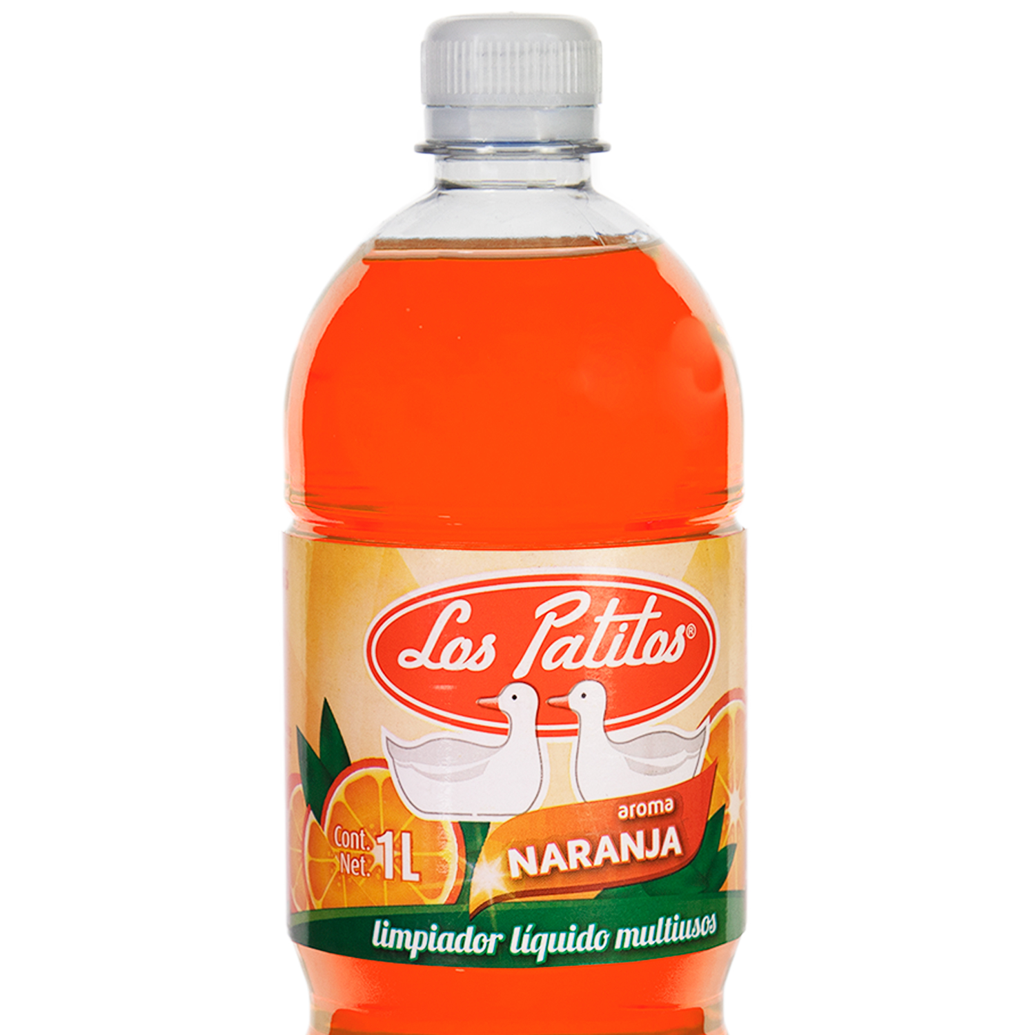 Limpiador Multiusos Los Patitos Aroma Naranja Caja Con 12 Botellas De 1 Litro