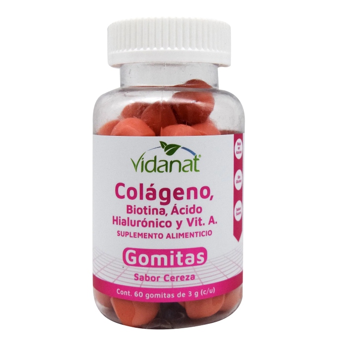 Gomitas Colágeno Biotina Acido Hialurónico 60 Gomitas