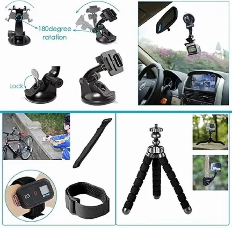 Kit De Accesorios Cámara De Acción 50 En 1 Para Gopro