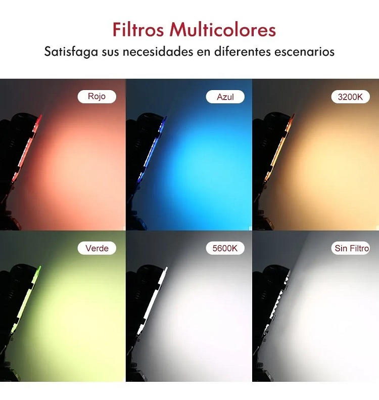 Lámpara De Luz 176 leds Camara De Video Regulable Con Batería