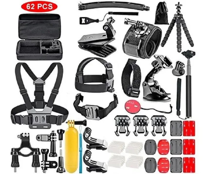 Kit De Accesorios 62 En 1 Para Gopro8 Hero 9 8 7 6 5 4