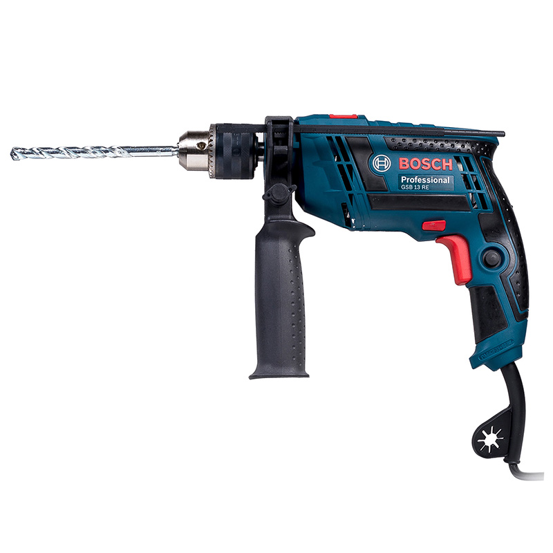 Taladro de percusión 1/2", 650W, 127V, 3.150 rpm, 47.250 bpm, BOSH modelo: GSB 13 RE. 