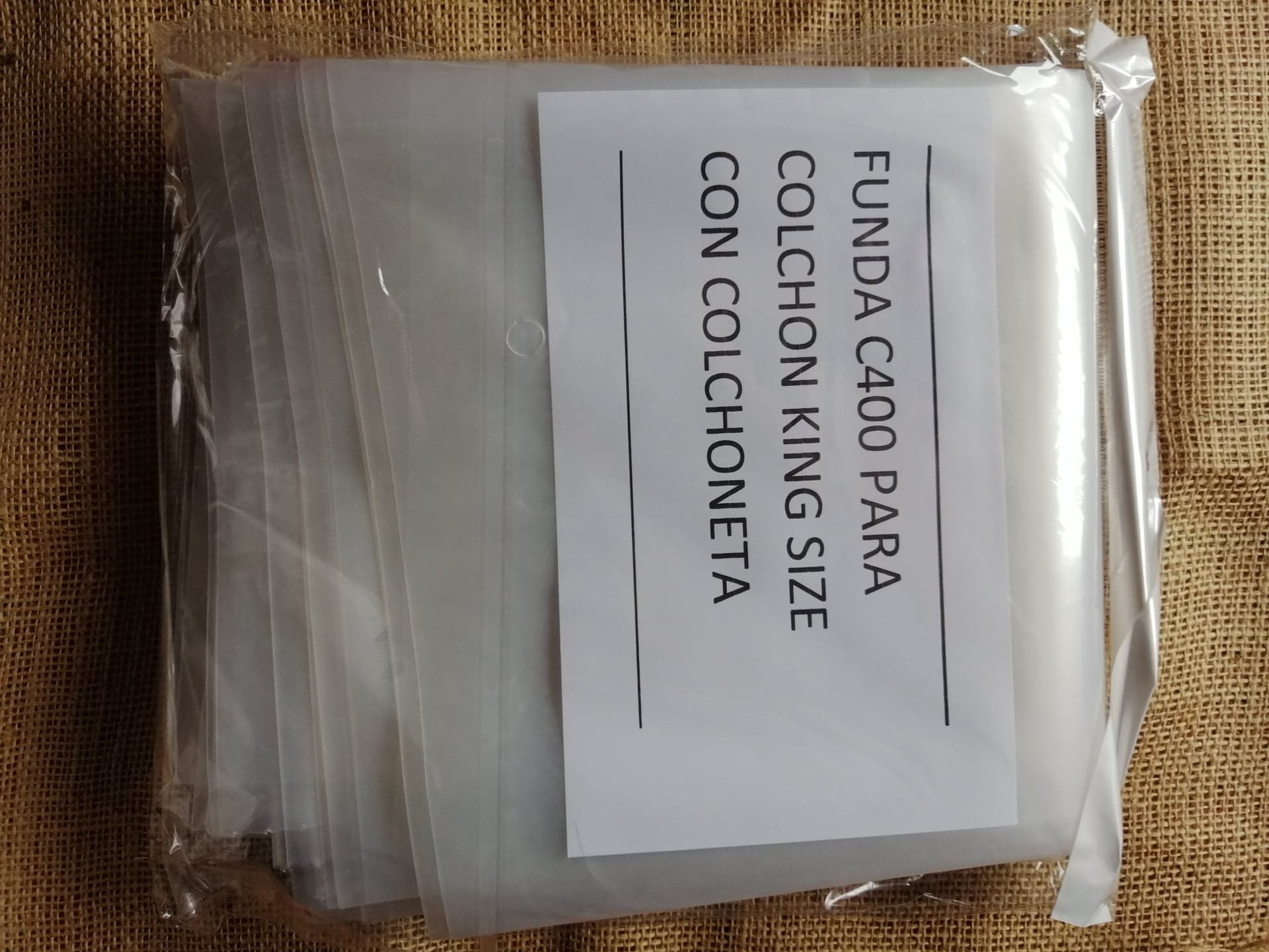 1 Bolsa De Plastico Para Almacenar o Guardar Colchon King Size C400 Con Colchoneta