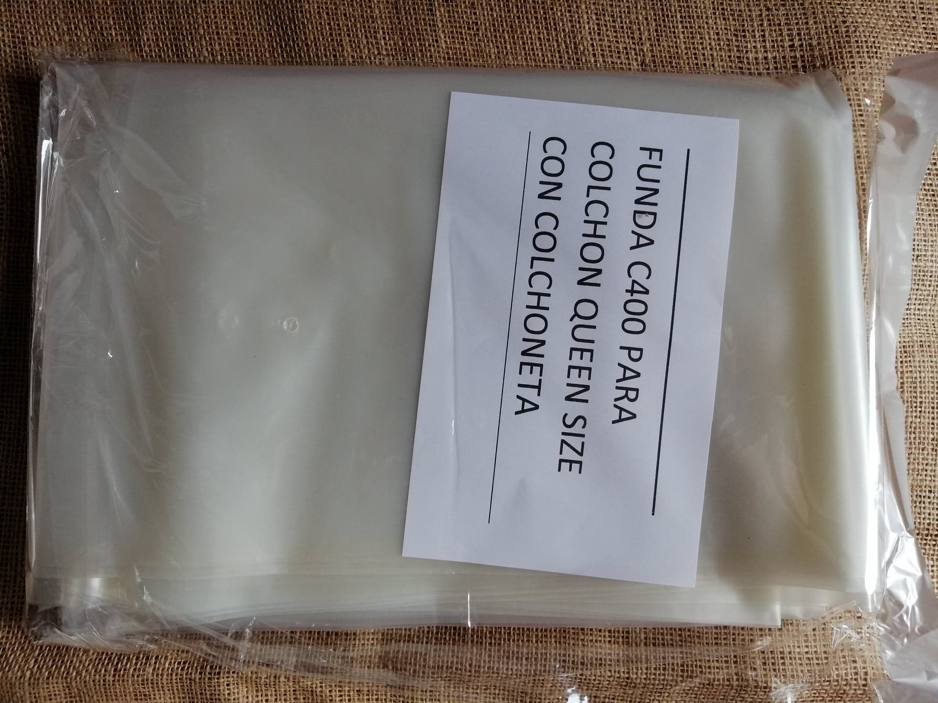 1 Bolsa De Plastico Para Almacenar o Guardar Colchon Queen Size C400 Con Colchoneta