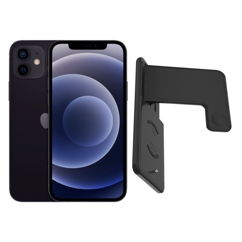iPhone 12 64GB Negro Reacondicionado Grado A + Soporte Cargador