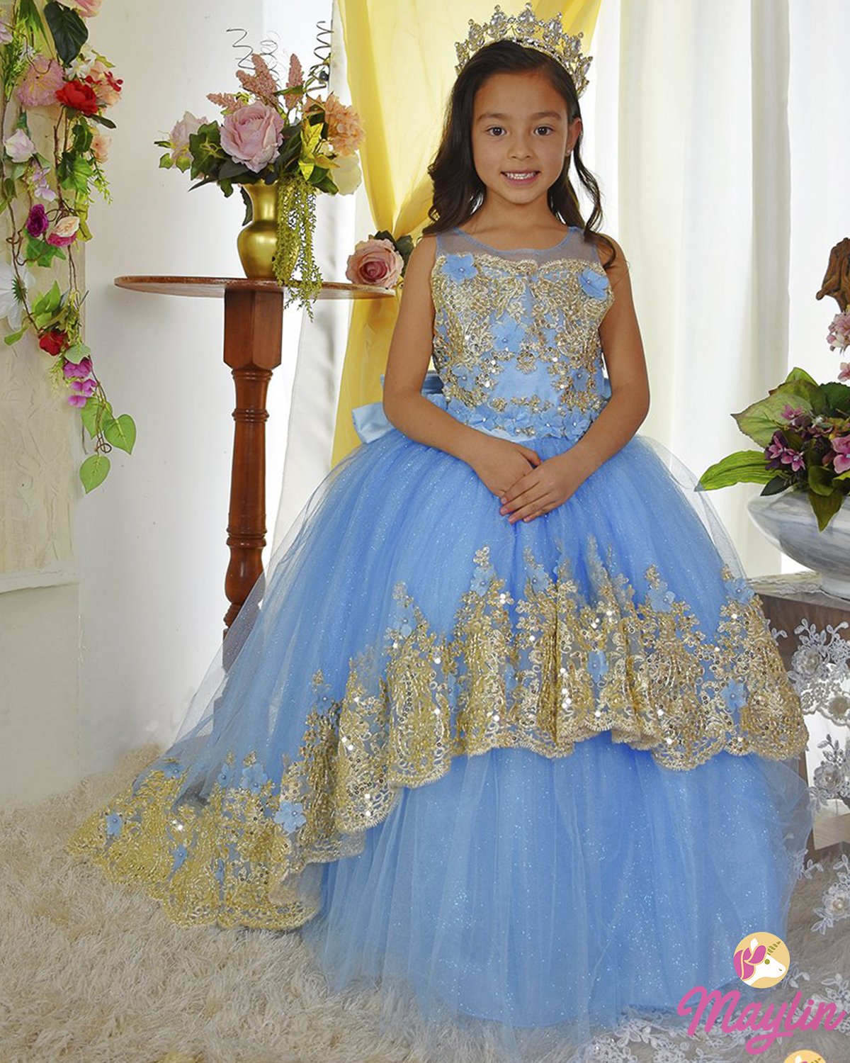 Vestido Niña Fiesta Elegante Maylin Mod Andrea