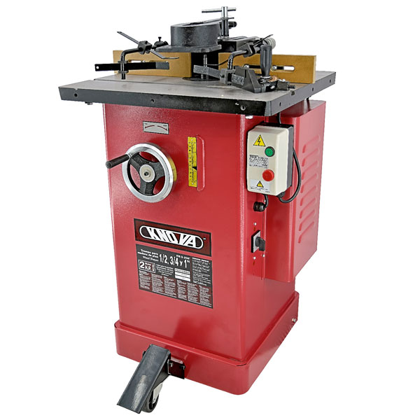 Knova Trompo para madera profesional 1/2" - 3/4" - 1" W poderoso motor 2 H.P. 240 V. 60 Hz. Velocidad sin carga 7,000 y 10,000 R.P.M.