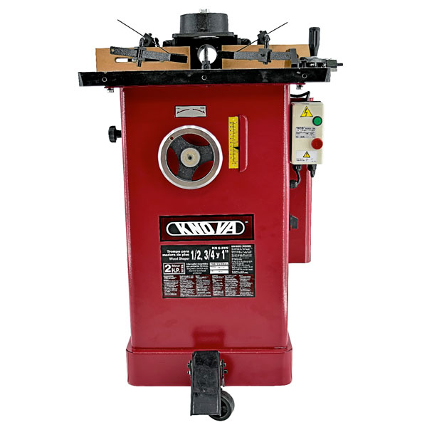 Knova Trompo para madera profesional 1/2" - 3/4" - 1" W poderoso motor 2 H.P. 240 V. 60 Hz. Velocidad sin carga 7,000 y 10,000 R.P.M.