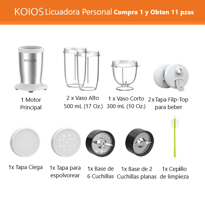  KOIOS PRO Licuadora Personal