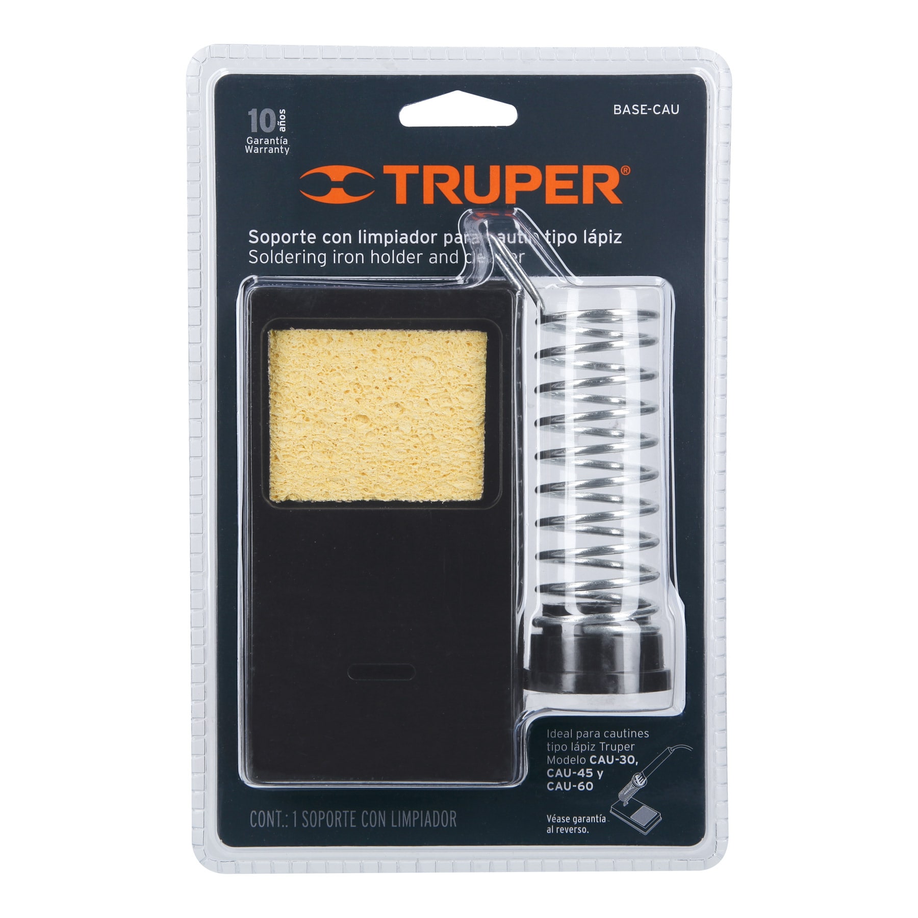 Base Para Cautín Con Limpiador Esponja, Truper 17556