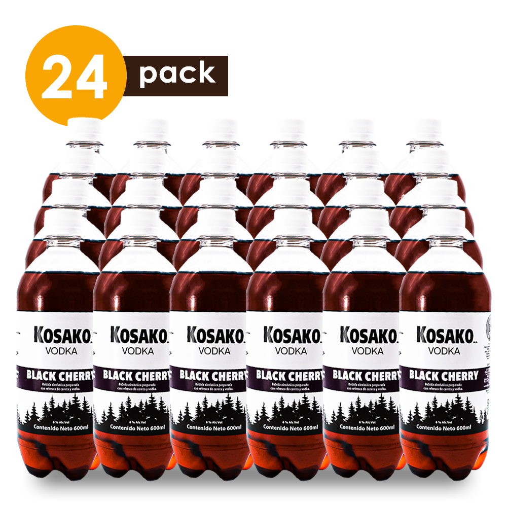 Vodka Kosako Black Cherry 600 Ml 24 Pack