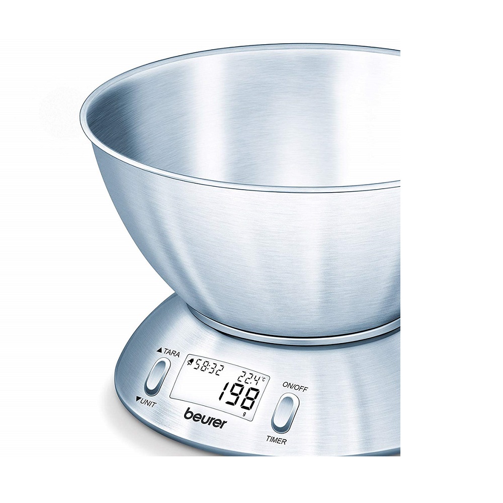 Báscula Digital C/Bowl Cocina Acero Inoxidable KS54 Beurer