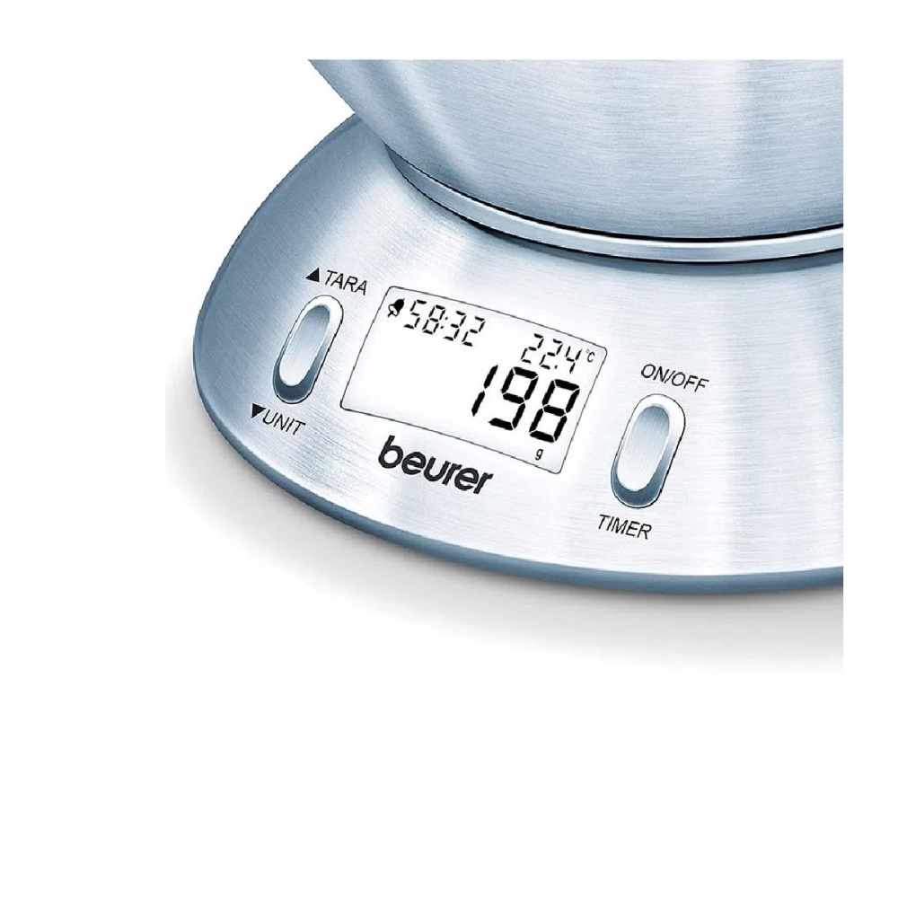 Báscula Digital C/Bowl Cocina Acero Inoxidable KS54 Beurer
