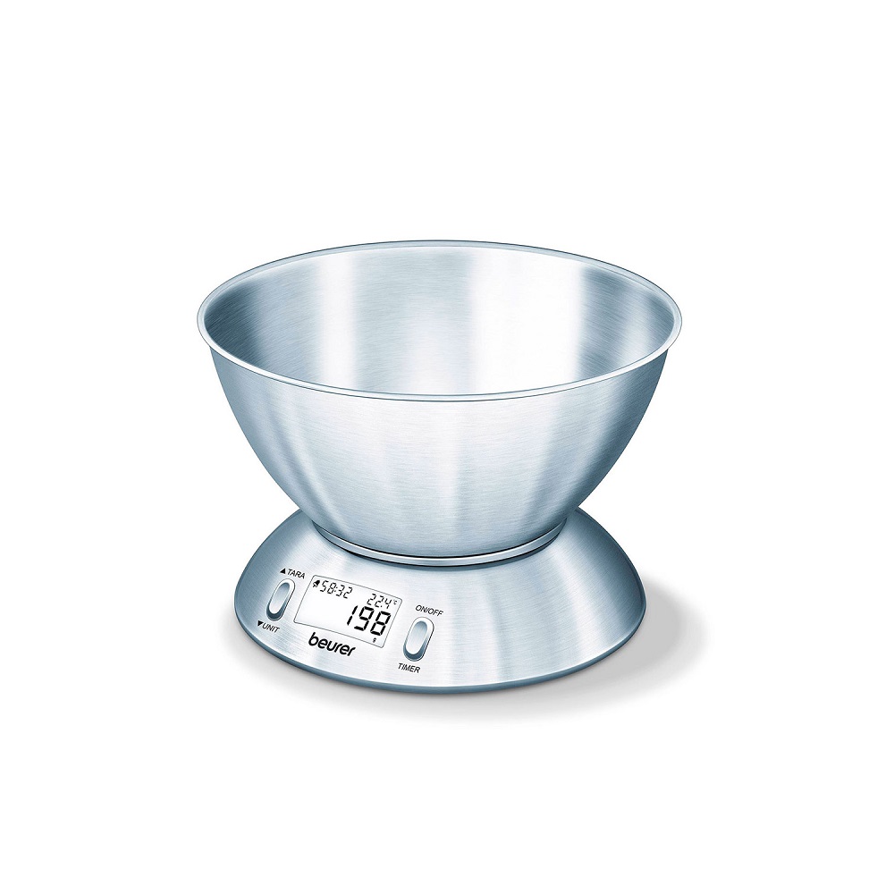 Báscula Digital C/Bowl Cocina Acero Inoxidable KS54 Beurer