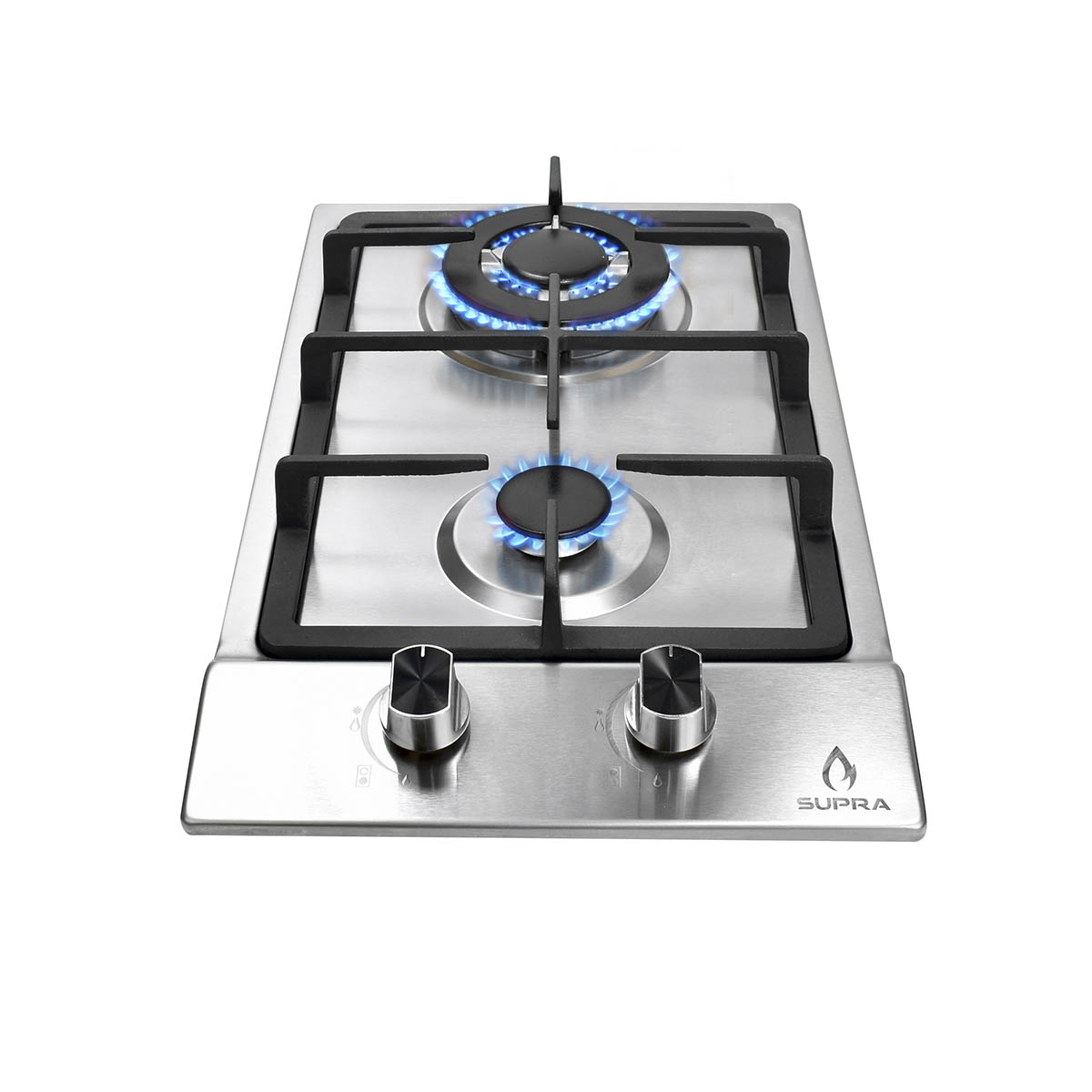 COMBO con campana de pared 60cm, parrilla eléctrica y parrilla de gas SUPRA AMIATA en acero inoxidable