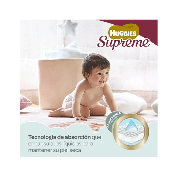 Pañales Huggies Supreme Recién Nacido 240 Pz (6 Paq. de 40 c/p)