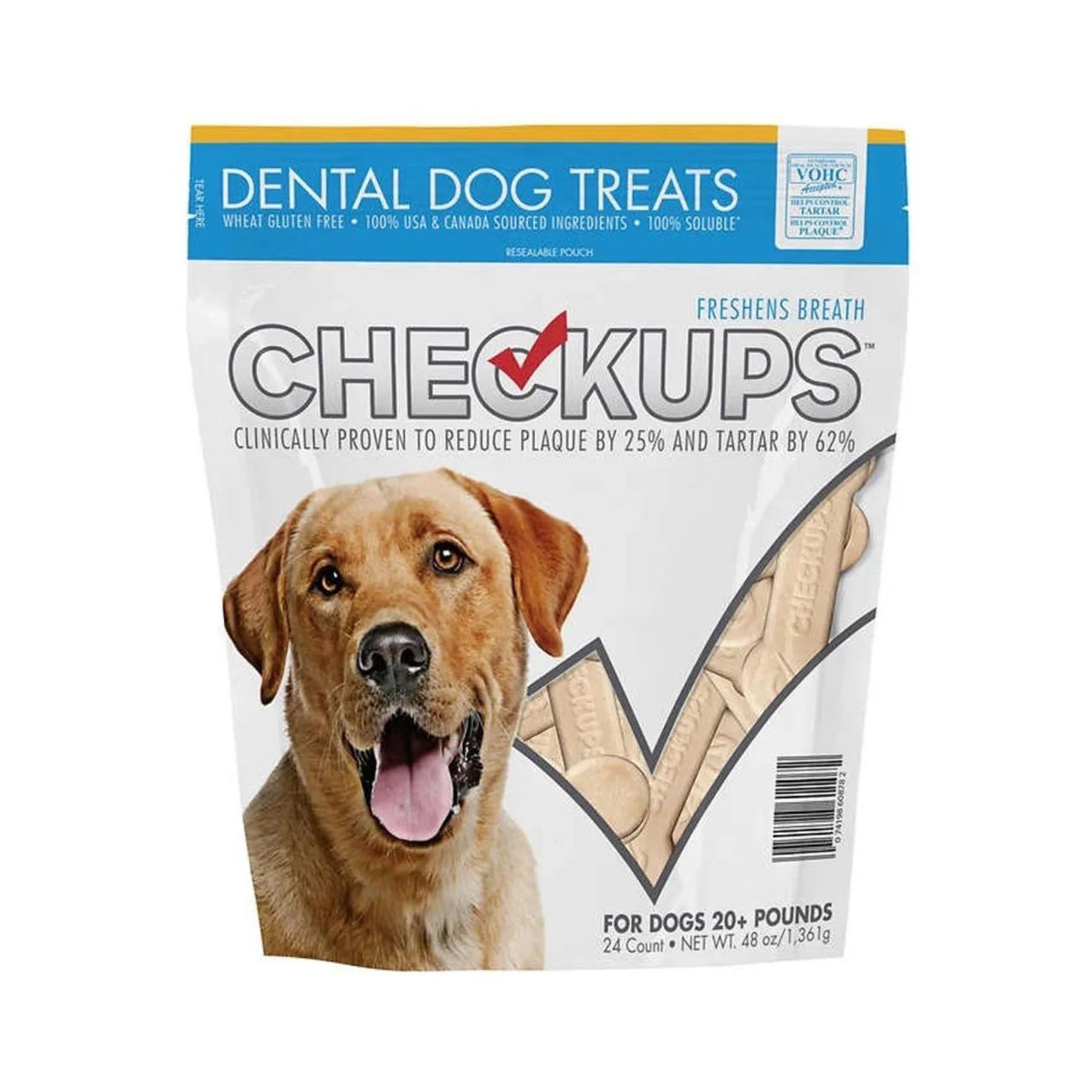 Botana Para Perro Checkups 24 Piezas Reduce El Sarro 