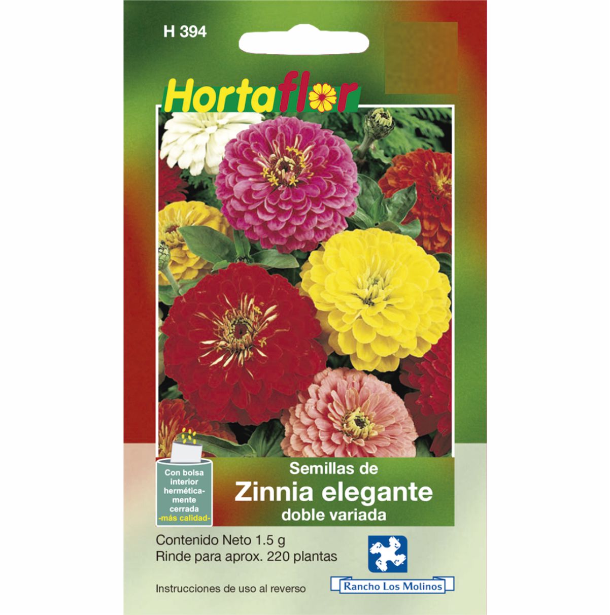 Semillas De Zinnia Elegante colores variados
