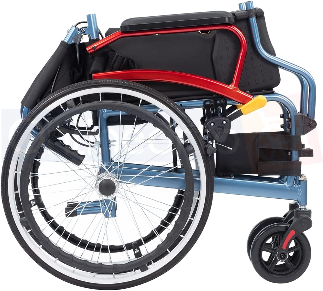 Silla De Ruedas Aluminio Compacta Super Ligera Cañuela Freno Thunder