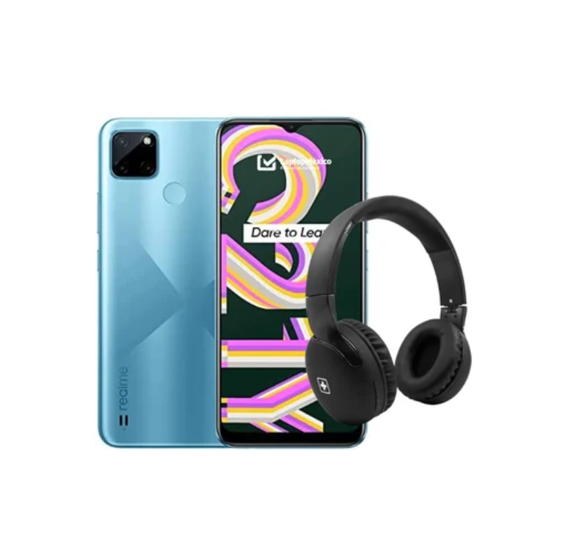 Realme C21Y Dual SIM 64 GB cross blue 4 GB RAM + Audifonos