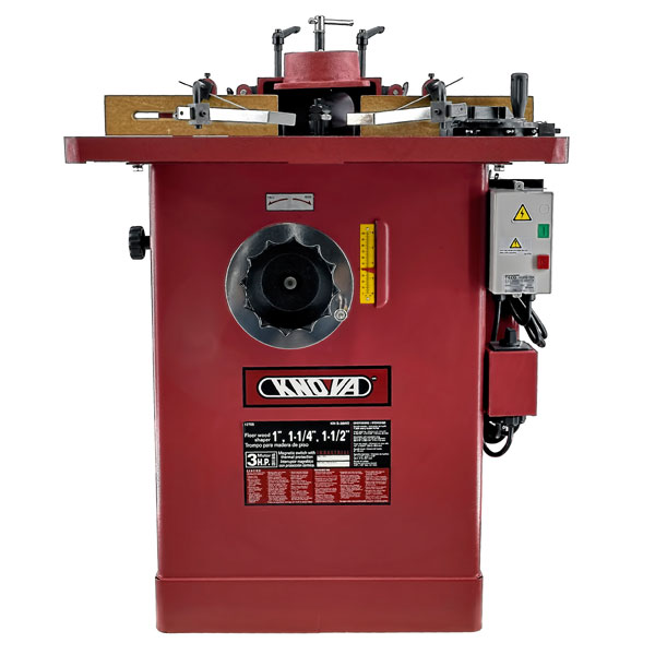 Knova Trompo De Piso Para Madera profesional 1/4-1/2 poderoso motor 3 H.P. 220v 60 Hz. Velocidad sin carga 7,000 y 9,000 R.P.M.