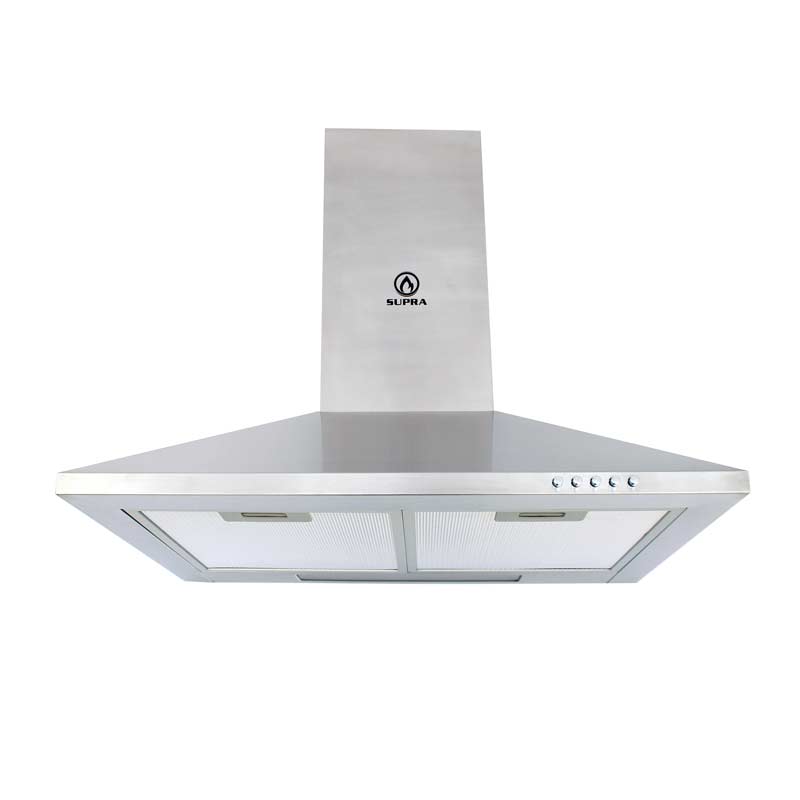 COMBO con campana de pared 60cm, parrilla eléctrica y parrilla de gas SUPRA BRENTA en acero inoxidable