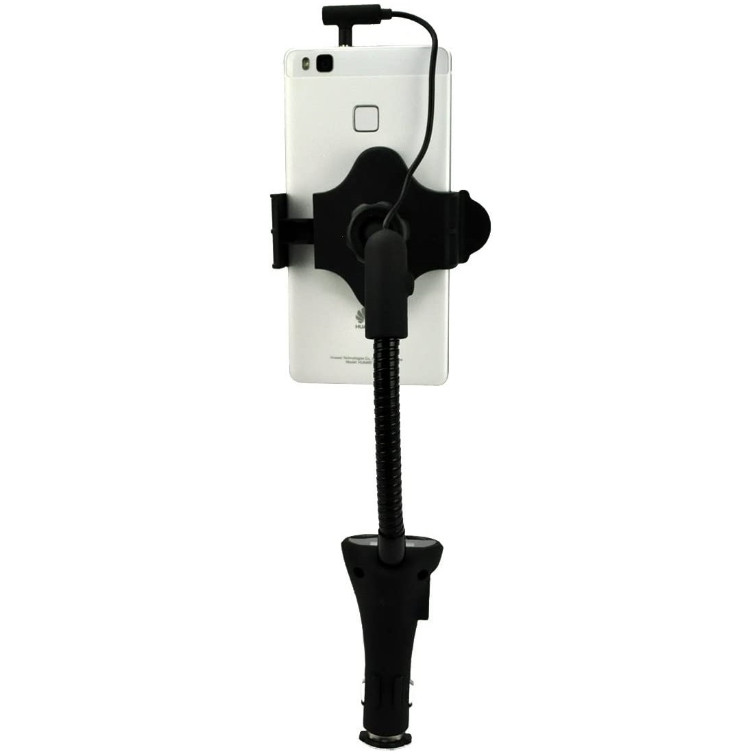 Sopoprte de Telefono Celular para Auto con Cargador Universal Funcion de Manos Libres Radio Rotación 360 Pantalla Led y Protección de Sobrecargas / Master / RF-Trans Car