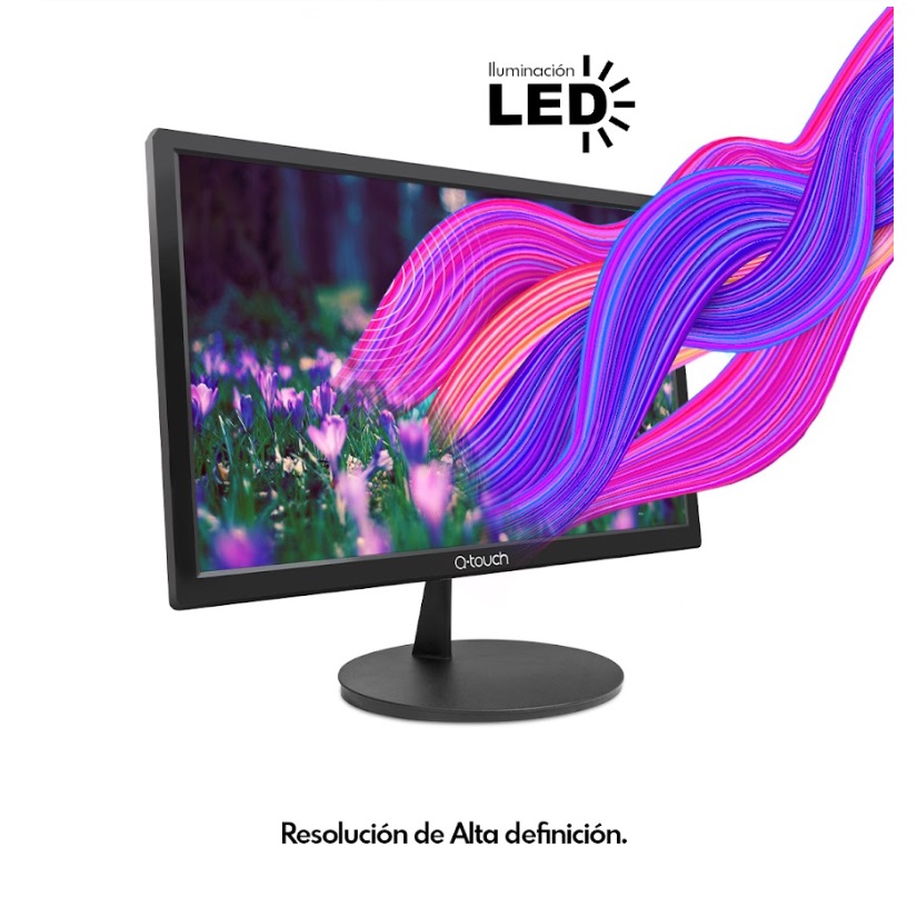 Monitor Q-TOUCH QT-2200 22 Pulgadas HD LED + audifonos