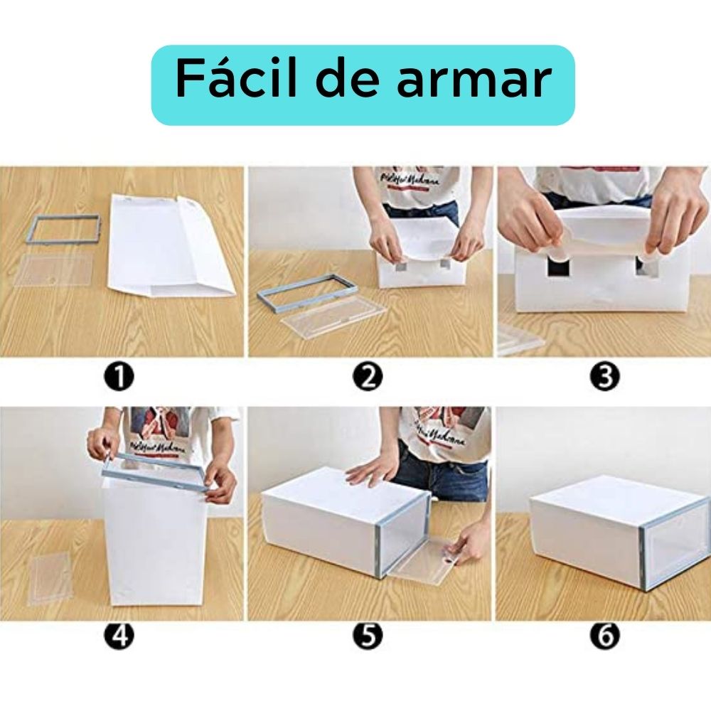 Cajas de plástico apilables Gadgets & Fun organizador para zapatos