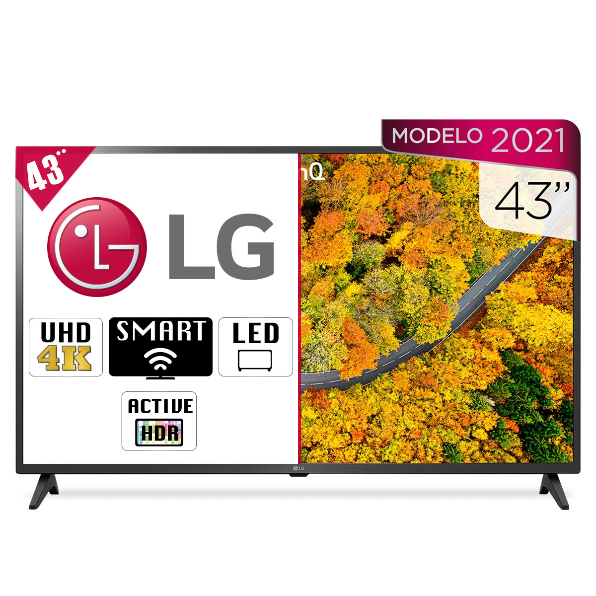Pantalla 43UP7500PSF LG UHD AI ThinQ 43'' Producto Reacondicionado Grado A