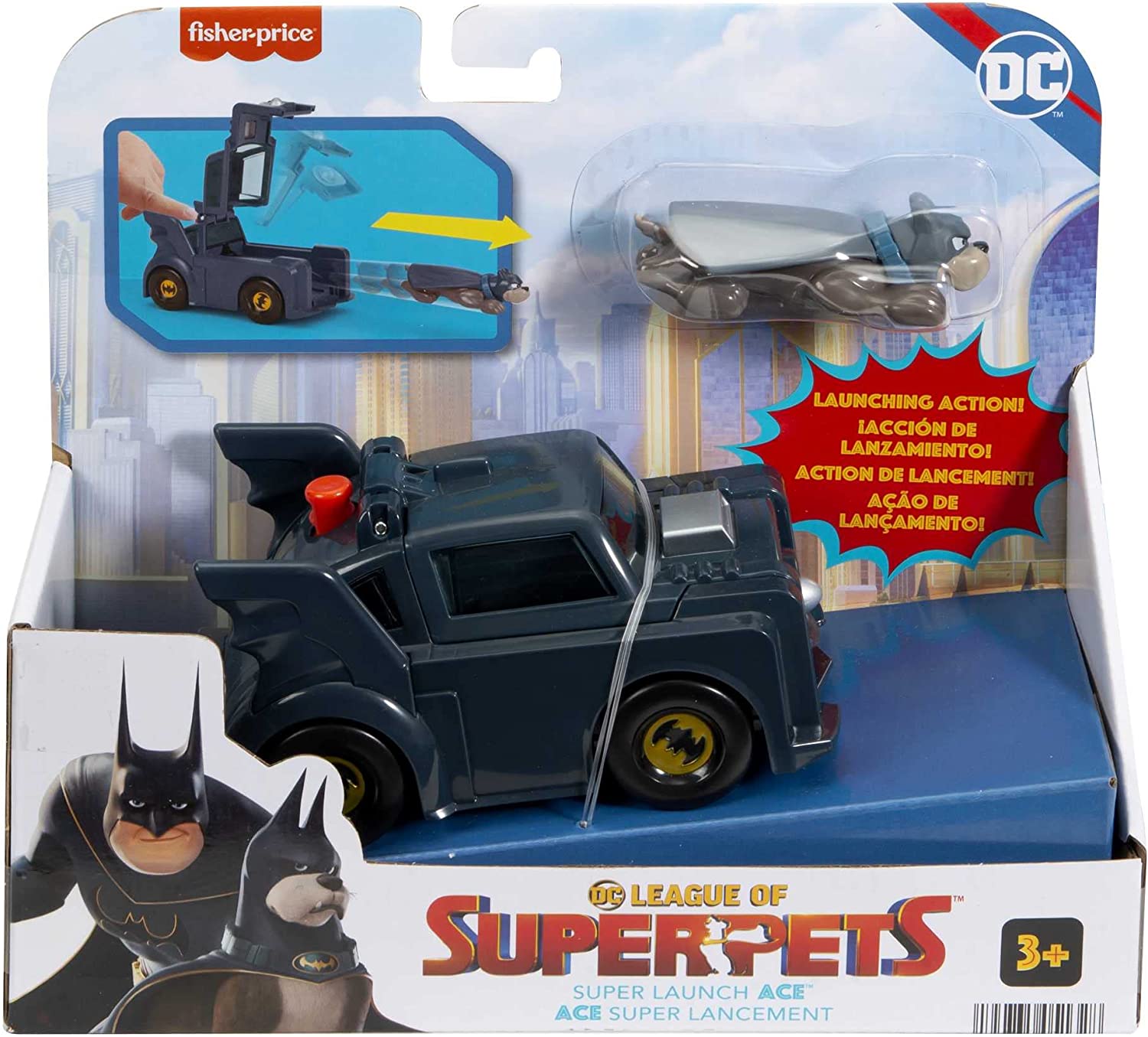 Dc Liga de supermascotas Ace vehiculo  Lanzador Super pets