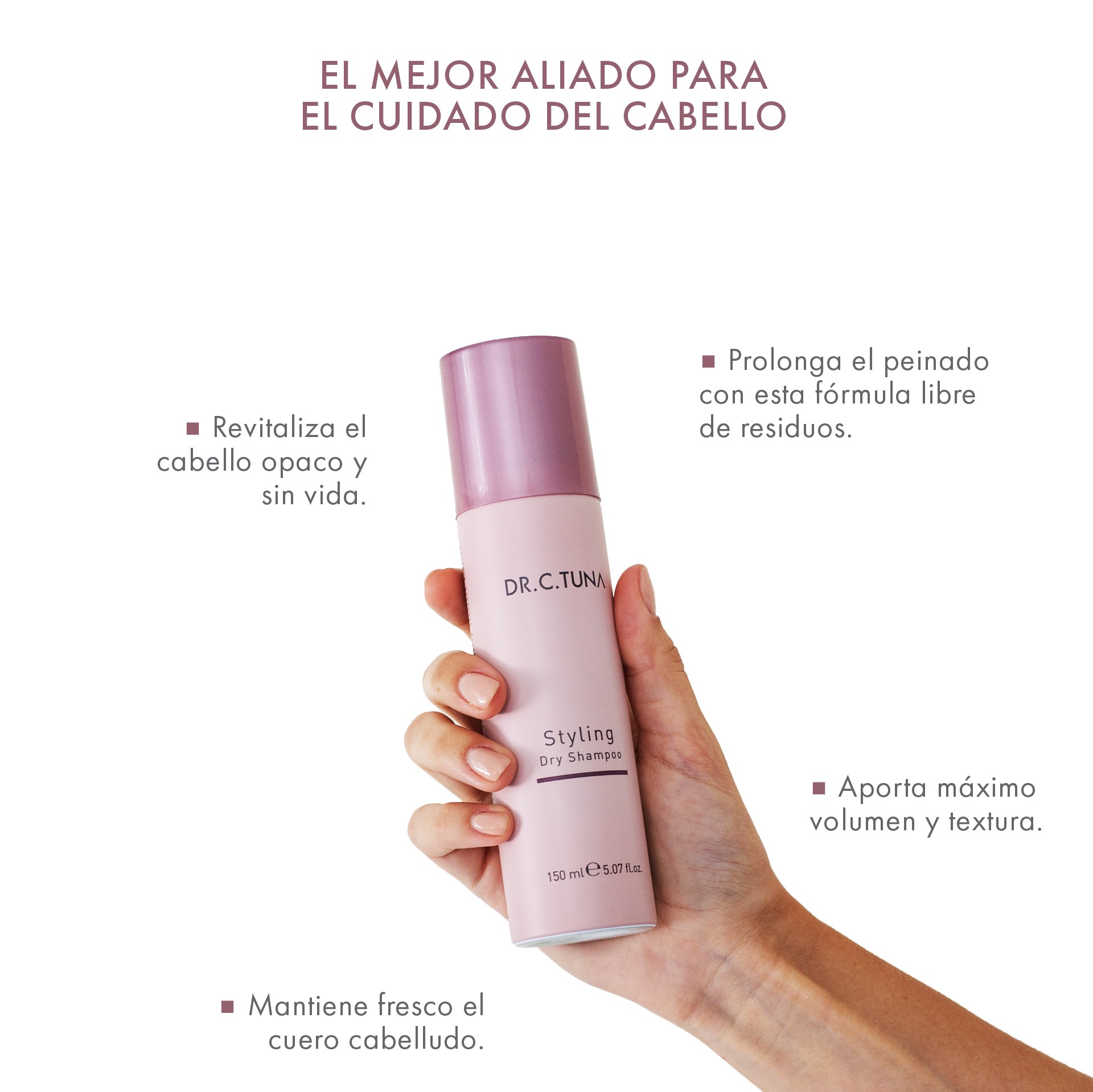 Shampoo Seco Styling Dry by Farmasi Dr C Tuna Lavado en Seco