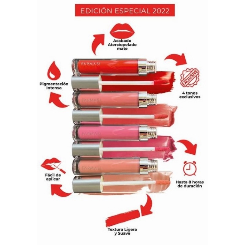 Labiales Vfx Elite Edición Especial By Farmasi Larga Duración