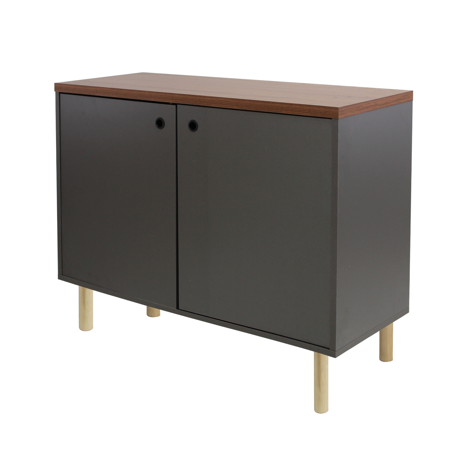 Gabinete Minimalista Multifuncional Versa Gris Mundo In