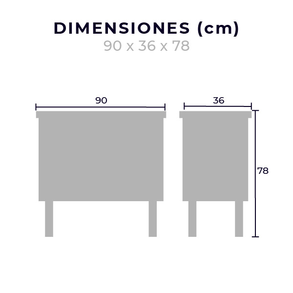 Gabinete Minimalista Multifuncional Versa Gris Mundo In