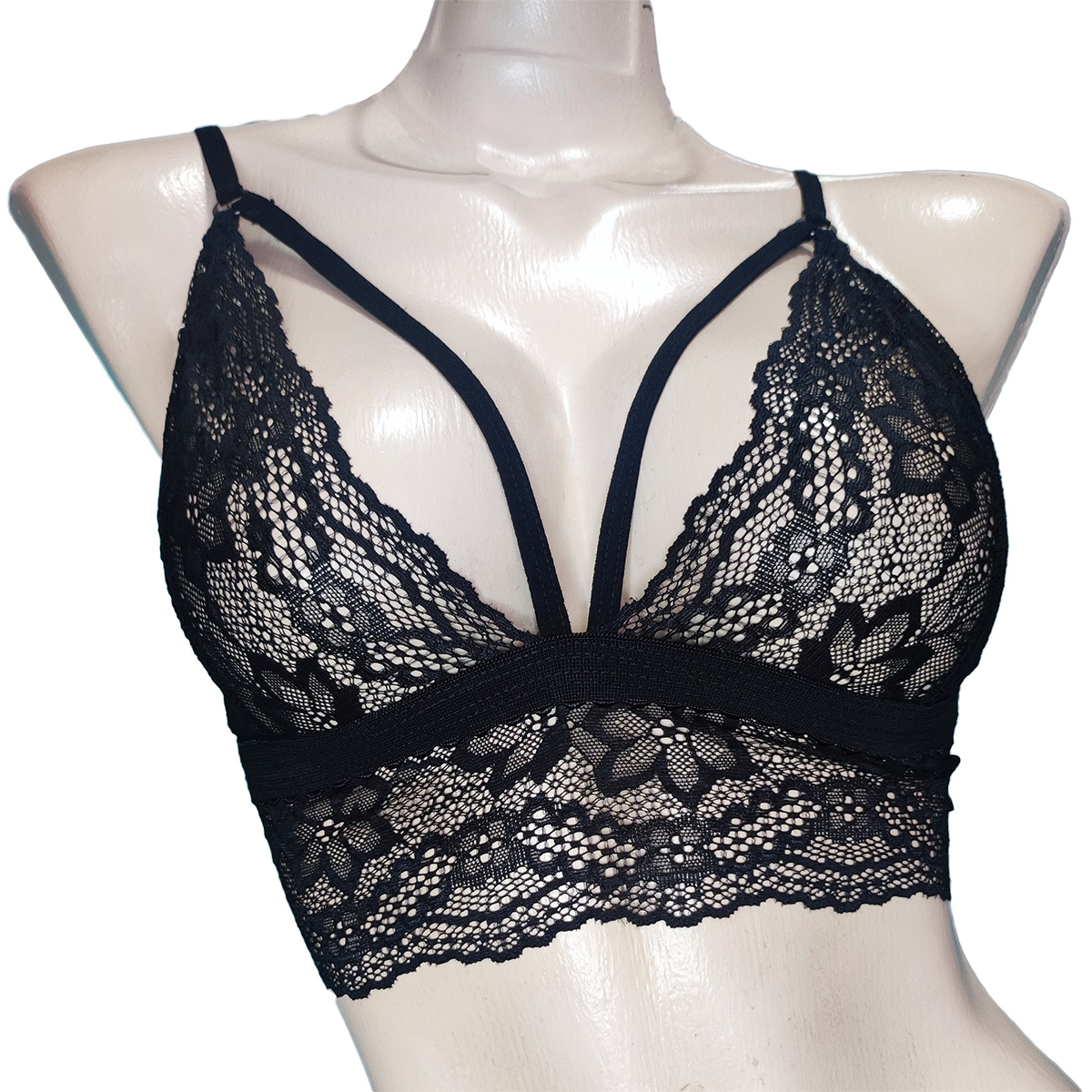 Bralette Negro de encaje, súper sexy