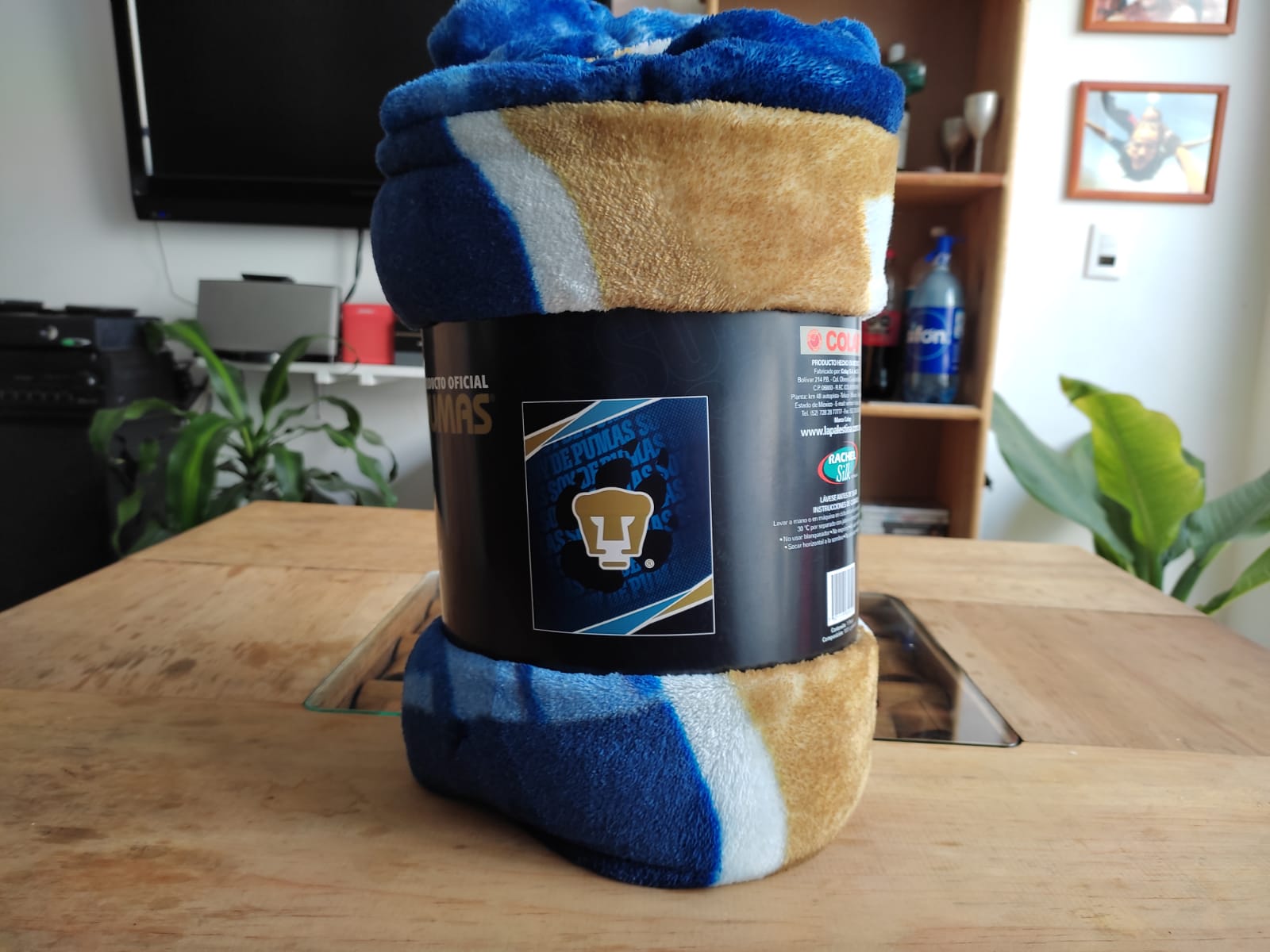 Frazada Cobertor  de los Pumas  UNAM  Matrimonial 