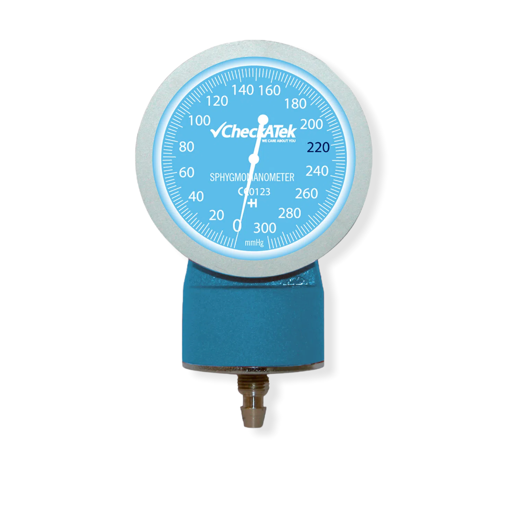 Kit baumanómetro aneroide con estetoscopio adulto sencillo, azul cielo B2-1S Checkatek