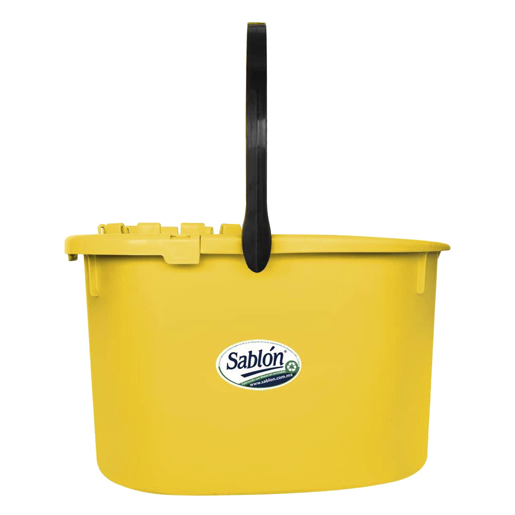 CUBETA AMARILLA CON EXPRIMIDOR CAPACIDAD 17 LITROS