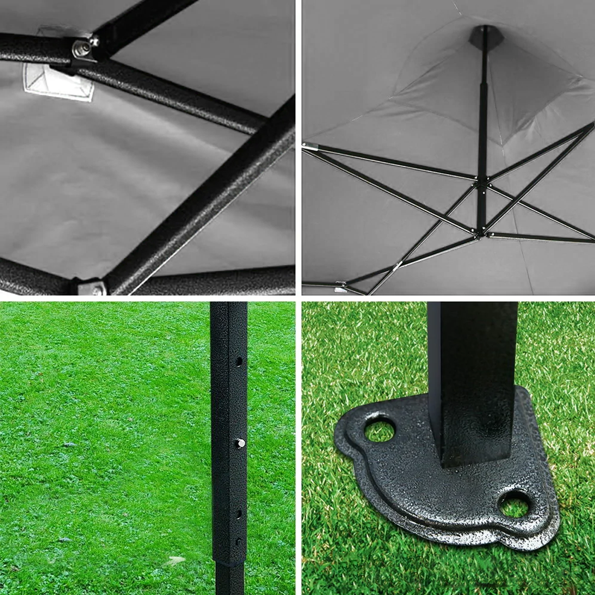 Carpa Toldo Plegable 2x2 Blanco Reforzado Impermeable Jardín 2 X 2 VANLIG