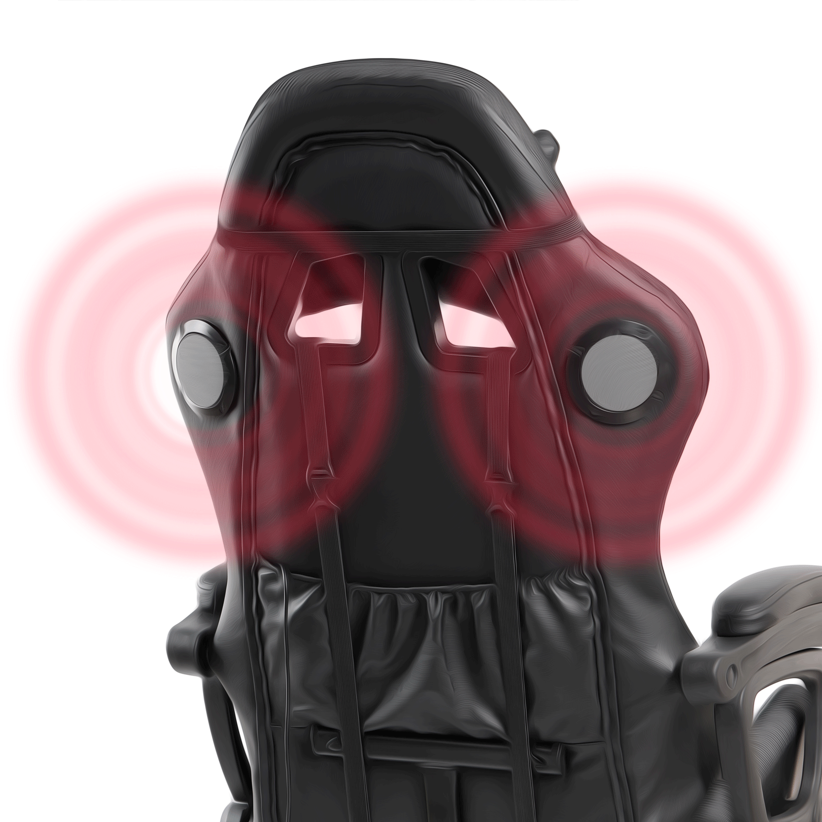 Silla Gamer Redbat Spark A-35 color Rojo, Iluminación LED, Piel Sintética, Bocinas, Descansapiés.